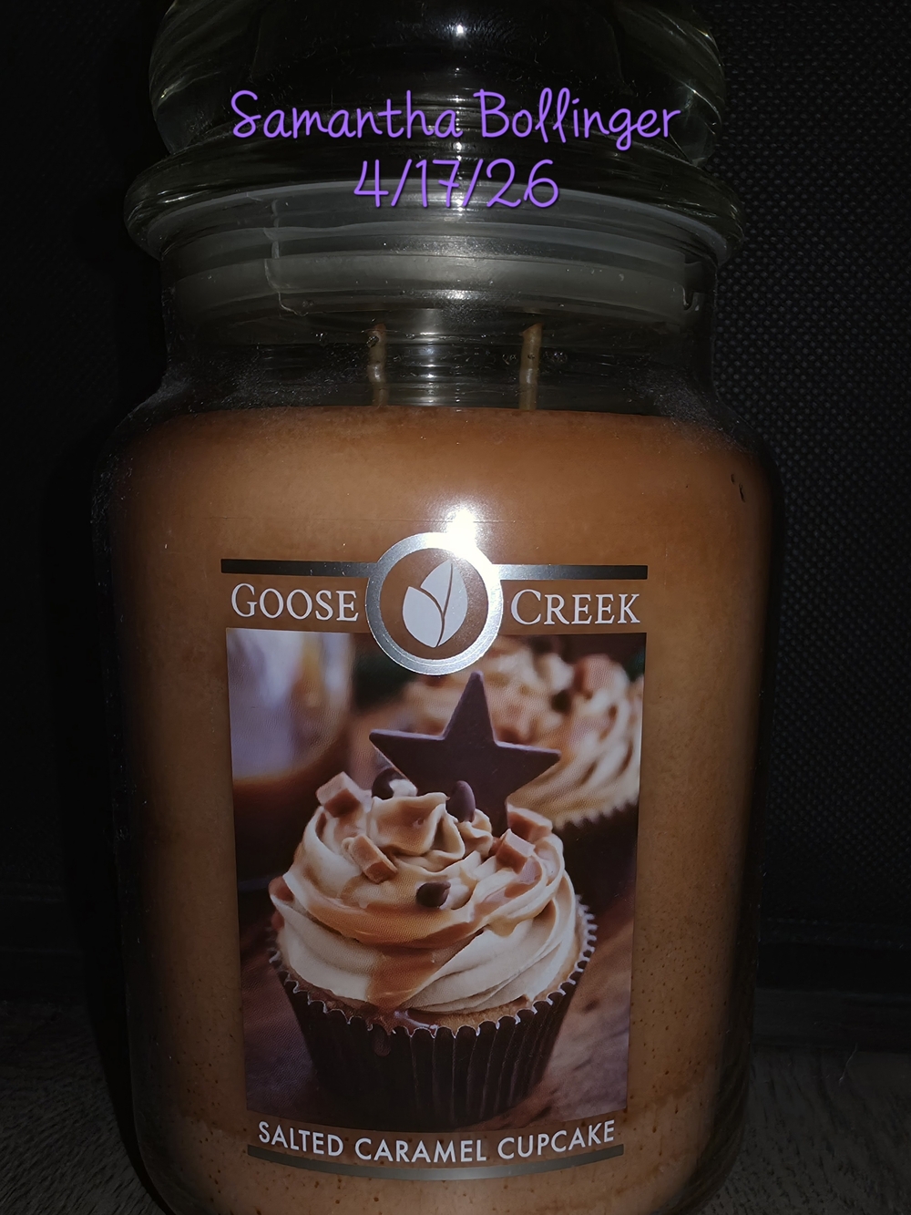 Goose Creek Salted Caramel Cupcake Scented Large Jar Candle